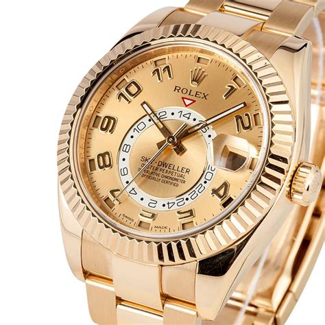 how much do soplid gold rolexs cost|rolex sky dweller price.